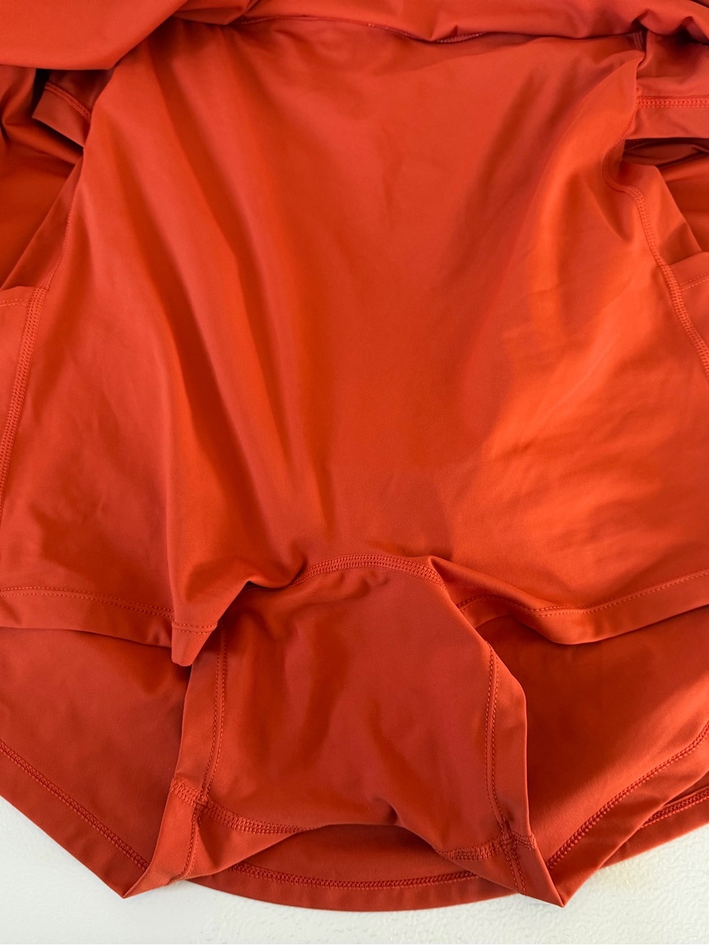 Halara XL Rust Orange Halter Activewear Dress Built-In Shorts Tennis Golf - Picture 3 of 4